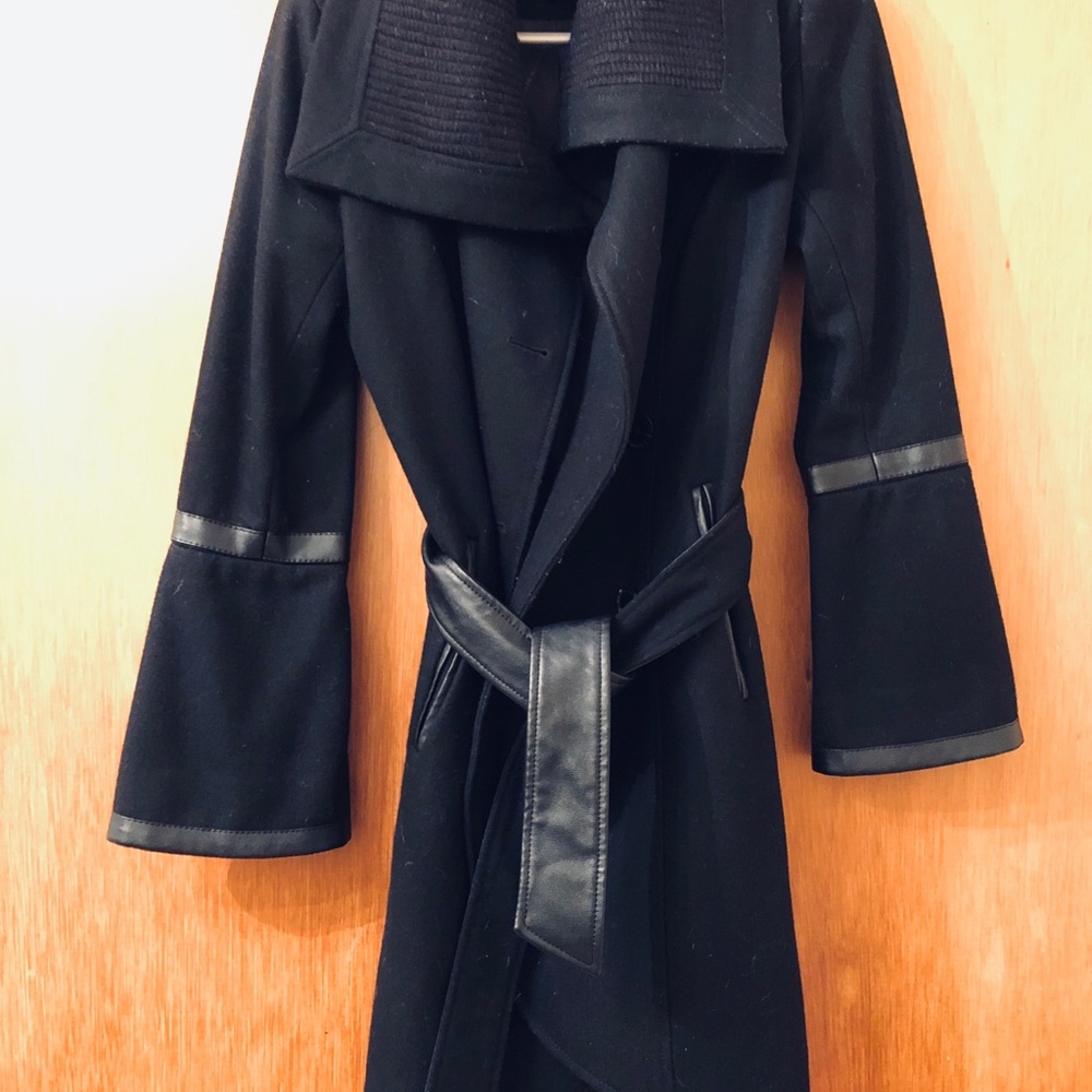 Miss 60 Wool and Leather Coat